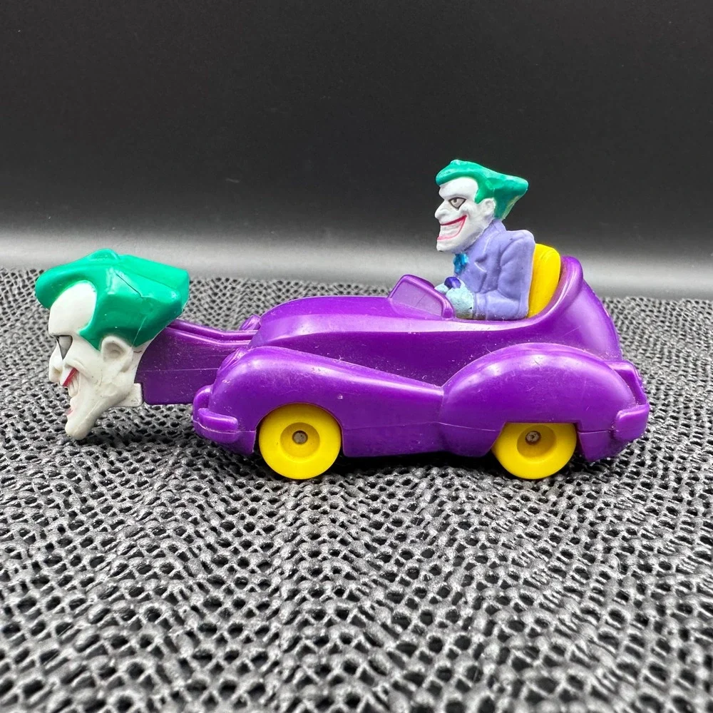 Vintage 1993 DC Comics Joker Jokermobile Toy Car Batman Animated Series Purple